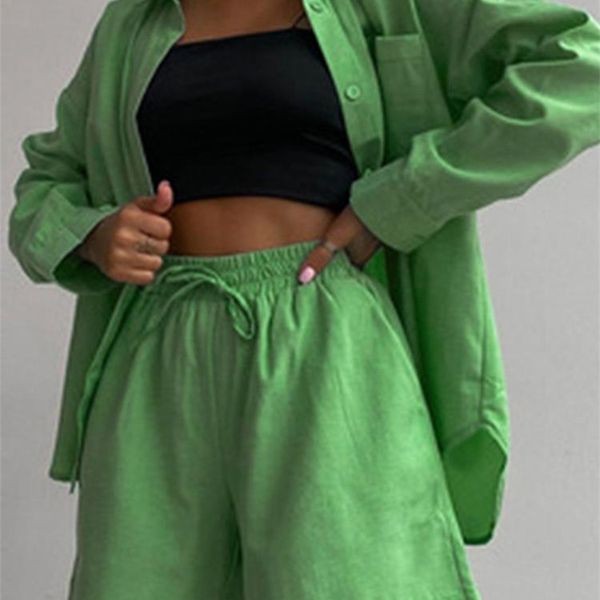 casual loungewear matching set summer cotton women tracksuit long sleeve oversized shirt and mini shorts two piece set 220602, Gray
casual loungewear matching set summer cotton women tracksuit long sleeve oversized shirt and mini shorts two piece set 220602, Gray
