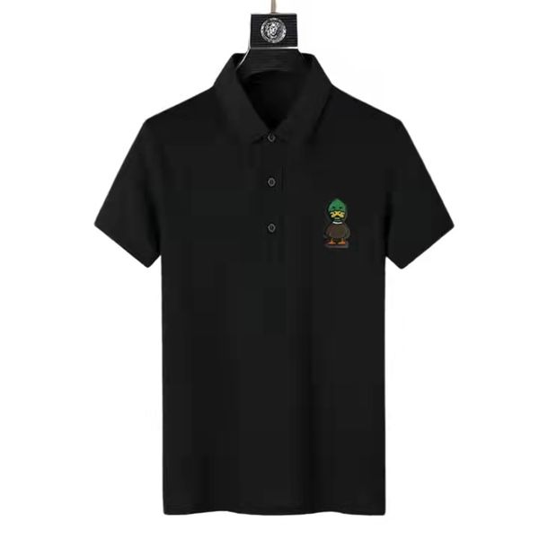 classic mens polos t shirt shirts lapel pullover button duckling letter embroidery printed short sleeve polo fashionable men business office, White;black
classic mens polos t shirt shirts lapel pullover button duckling letter embroidery printed short sleeve polo fashionable men business office, White;black