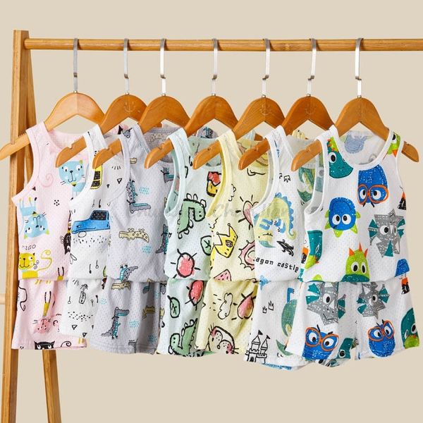 boy girl summer sleeveless cotton vest pajamas sets unicorn toddler sleepwear for 1 to 9 years, Blue
boy girl summer sleeveless cotton vest pajamas sets unicorn toddler sleepwear for 1 to 9 years, Blue