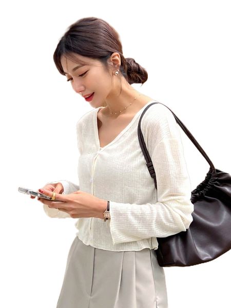 dazy drop shoulder button up tee f30b#, White
dazy drop shoulder button up tee f30b#, White