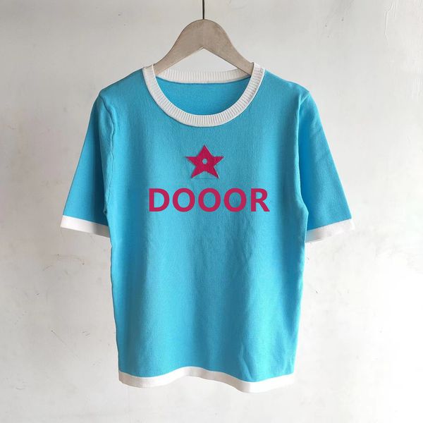 2022 womens tees knits wear t shirt designer women knits classic letter pattern summer crew neck breathable casual short sleeve, White
2022 womens tees knits wear t shirt designer women knits classic letter pattern summer crew neck breathable casual short sleeve, White