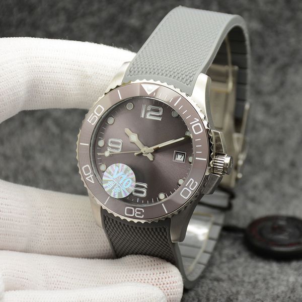 41mm conquest mens watches automatic mechanical movement rubber strap concas ceramic bezel with hydroconquest hardlex glass markings gray di, Slivery;brown
41mm conquest mens watches automatic mechanical movement rubber strap concas ceramic bezel with hydroconquest hardlex glass markings gray di, Slivery;brown