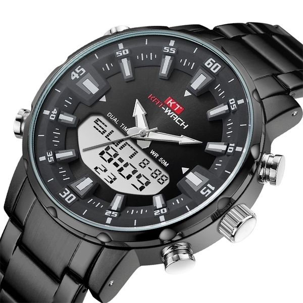 kat-wach watch male sports digital es men waterproof steel military quartz for wristwatch relogio masculino 220317, Slivery;brown
kat-wach watch male sports digital es men waterproof steel military quartz for wristwatch relogio masculino 220317, Slivery;brown