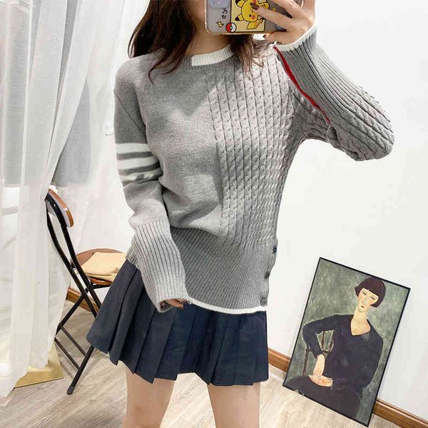 women's sweaters autumn winter slash lazy wind tb stripe color matching round neck sweater women's loose pullover sweater 6vkr, White;black
women's sweaters autumn winter slash lazy wind tb stripe color matching round neck sweater women's loose pullover sweater 6vkr, White;black