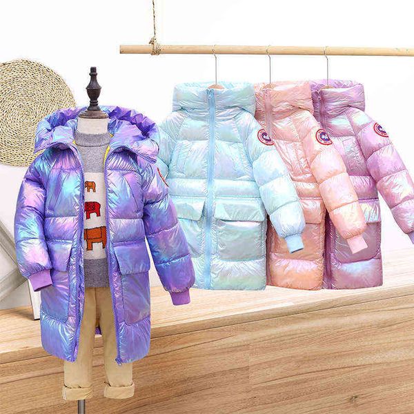 new children down quilted hoodie outerwear baby bays girls winter jacket mid-length colorful bright face thick jackets clothing j220718, Blue;gray
new children down quilted hoodie outerwear baby bays girls winter jacket mid-length colorful bright face thick jackets clothing j220718, Blue;gray