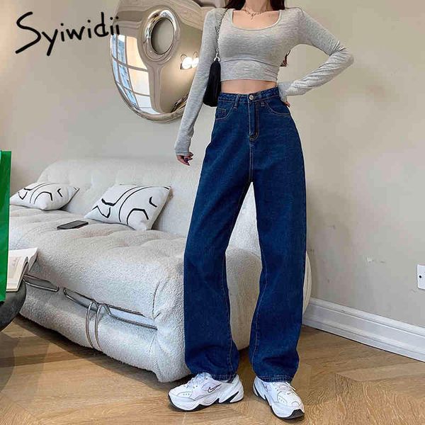 high waisted jeans women denim pants straight blue clothes fashion vintage streetwear full length trousers spring 210415
high waisted jeans women denim pants straight blue clothes fashion vintage streetwear full length trousers spring 210415