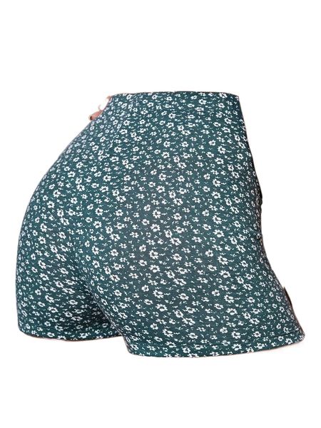 ditsy floral biker shorts x76v#, White;black