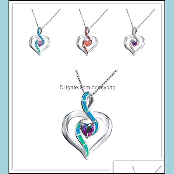 pendant necklaces cute female white opal pendants charm sier color wedding for women vintage crystal hear bdesybag dse, Silver
pendant necklaces cute female white opal pendants charm sier color wedding for women vintage crystal hear bdesybag dse, Silver
