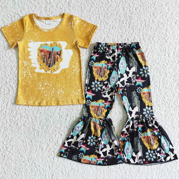 new fashion kids designer clothes set girls bell bottom outfits western style toddler baby girl clothing cow print boutique kid children out, White
new fashion kids designer clothes set girls bell bottom outfits western style toddler baby girl clothing cow print boutique kid children out, White