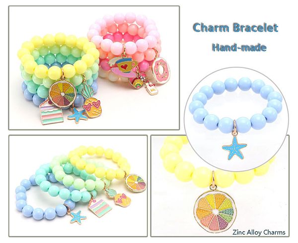 multi candy beads kids lucky jewelry bracelet happy children love heart charms baby gift cute dripping oil alloy pendant, Red;brown
multi candy beads kids lucky jewelry bracelet happy children love heart charms baby gift cute dripping oil alloy pendant, Red;brown