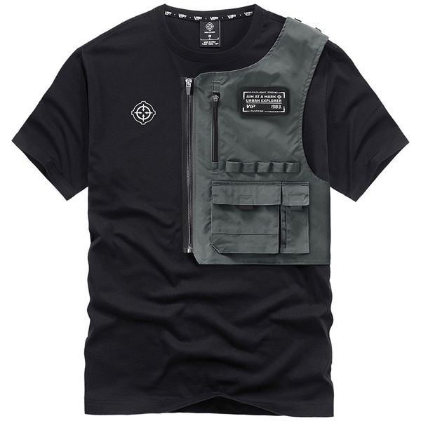 summer short-sleeved t-shirt men 's round neck base shirt loose mechanical style workwear 220504, White;black
summer short-sleeved t-shirt men 's round neck base shirt loose mechanical style workwear 220504, White;black