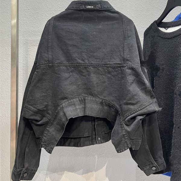 selling designer jackets tide brand ripped denim jacket classic cut letter embroidery coat fashion hip hop men's and women's, Black;brown
selling designer jackets tide brand ripped denim jacket classic cut letter embroidery coat fashion hip hop men's and women's, Black;brown