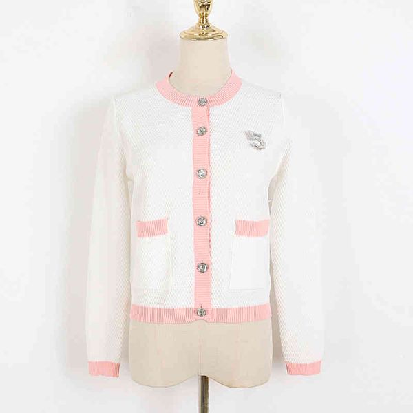 women's knits & tees 5 letter diamond studded round neck cardigan spring and autumn thin single breasted sweater coat good for women ro, White
women's knits & tees 5 letter diamond studded round neck cardigan spring and autumn thin single breasted sweater coat good for women ro, White