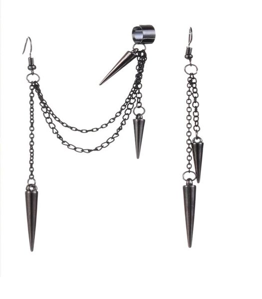 dangle & chandelier 1pairs men retro black tassel long chain punk earrings hiphop rivet for women gothic hip hop ear clips party jewelry, Silver
dangle & chandelier 1pairs men retro black tassel long chain punk earrings hiphop rivet for women gothic hip hop ear clips party jewelry, Silver