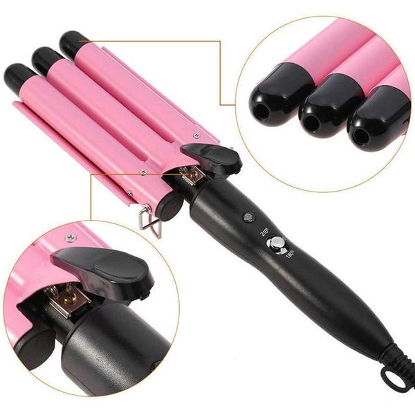 3 barrel curling iron wand hair waver curler iron triple barrels hair wavin263u
3 barrel curling iron wand hair waver curler iron triple barrels hair wavin263u