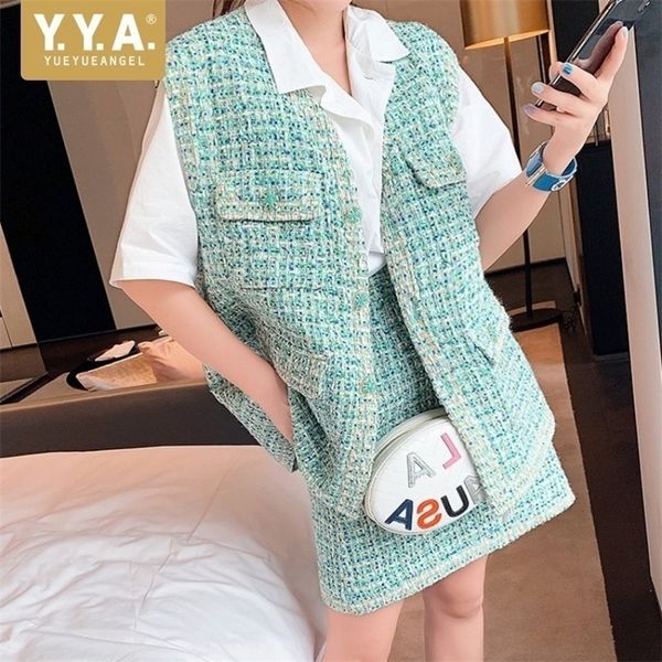 fashion women sleeveless vest jacket mini skirt tweed sets casual brand twill conjunto femenino office lady outfit matching sets t200325, White
fashion women sleeveless vest jacket mini skirt tweed sets casual brand twill conjunto femenino office lady outfit matching sets t200325, White