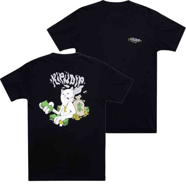 designer classic mens brand ripndip t shirts fashion naughty cat t-shirt couple tees luxury street hip hop women summer short sleeve tshirt, White;black
designer classic mens brand ripndip t shirts fashion naughty cat t-shirt couple tees luxury street hip hop women summer short sleeve tshirt, White;black