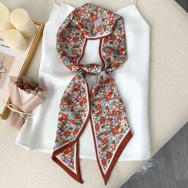 designer silk head bag hair scarf small long silk womens spring and autumn foreign style fashion binding bag ribbon small scarf headdress ha, Blue;gray 
designer silk head bag hair scarf small long silk womens spring and autumn foreign style fashion binding bag ribbon small scarf headdress ha, Blue;gray