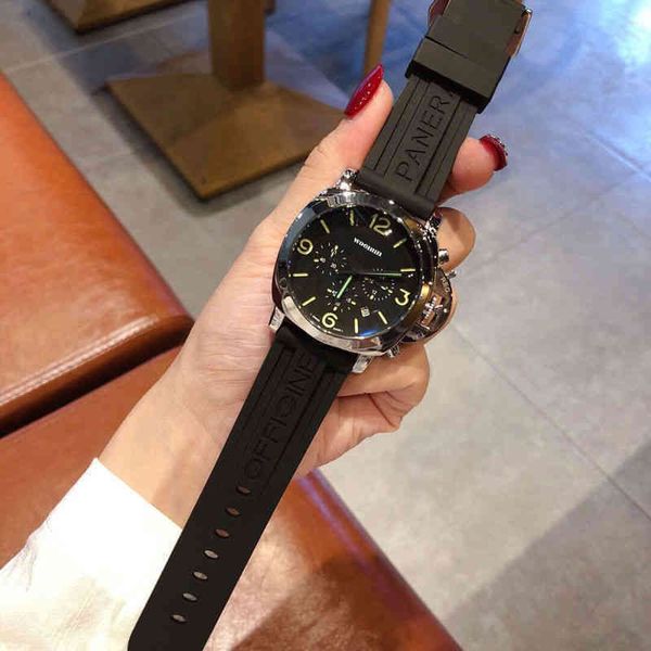 net red high-end xiaopei same nahai leisure large dial running second timing luminous men's watch sports navy 3udu, Slivery;brown
net red high-end xiaopei same nahai leisure large dial running second timing luminous men's watch sports navy 3udu, Slivery;brown