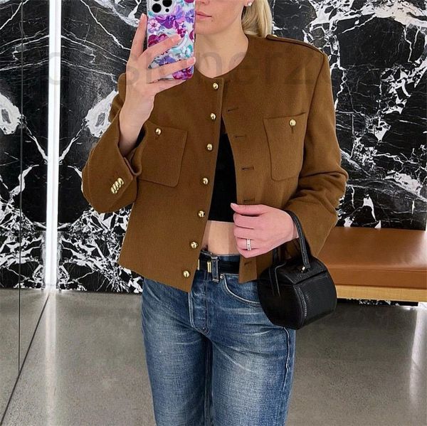 women's jackets designer double sided cashmere triumphal arch coffee color single row gold button round neck jacket new fashion jacket, Black;brown
women's jackets designer double sided cashmere triumphal arch coffee color single row gold button round neck jacket new fashion jacket, Black;brown