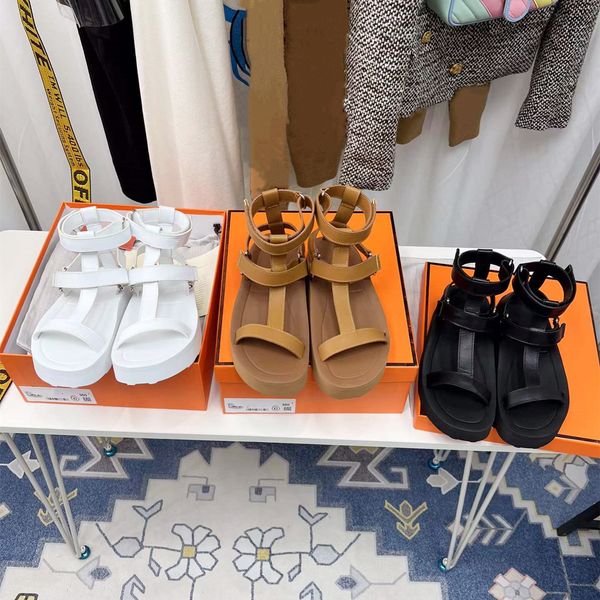 2022 spring summer catwalk designer women thick soled gladiator sandals level pure color leather narrow band hook & loop sandal casual beach, Black
2022 spring summer catwalk designer women thick soled gladiator sandals level pure color leather narrow band hook & loop sandal casual beach, Black