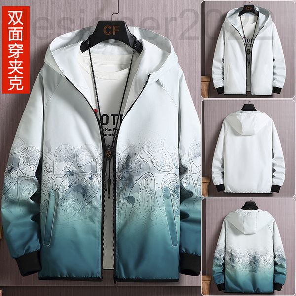 men's jackets designer two-sided jacket gradient spring and autumn casual loose plus fat oversized hoodie jacket fashion s4zd, Black;brown
men's jackets designer two-sided jacket gradient spring and autumn casual loose plus fat oversized hoodie jacket fashion s4zd, Black;brown