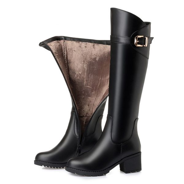women high boots genuine leather 2022 new high-heel fashion women riding boots large size round toe knight boots women, Black
women high boots genuine leather 2022 new high-heel fashion women riding boots large size round toe knight boots women, Black