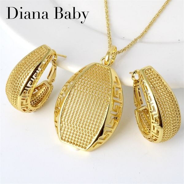 diana baby jewelry set copper gold planted earrings pendent necklace for women selling wedding party gift classic trendy 220712, Silver
diana baby jewelry set copper gold planted earrings pendent necklace for women selling wedding party gift classic trendy 220712, Silver