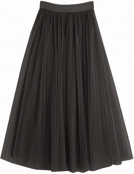 women's midi tulle skirt elastic waist 3 layered mesh formal prom party tutu skirt a line 00le#, Black
women's midi tulle skirt elastic waist 3 layered mesh formal prom party tutu skirt a line 00le#, Black
