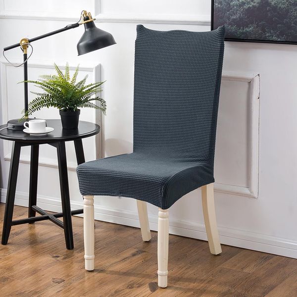 removable dining chair cover stretch elastic solid slipcovers