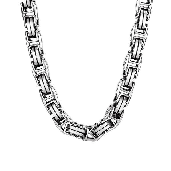15mm big chunky huge large necklace gold plated stainless steel byzantine box link chain men jewelry, Silver
15mm big chunky huge large necklace gold plated stainless steel byzantine box link chain men jewelry, Silver
