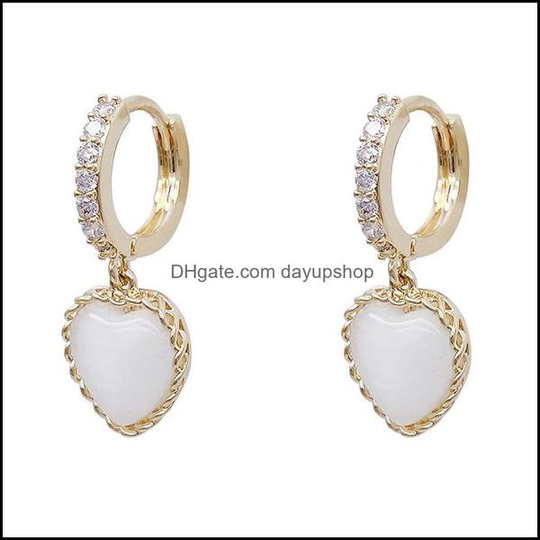 dangle chandelier earrings jewelry micro pave zirconia opal heart drop for women korean style delicate dhjlx, Silver
dangle chandelier earrings jewelry micro pave zirconia opal heart drop for women korean style delicate dhjlx, Silver
