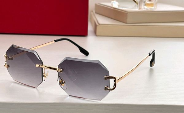 square rimless sunglasses gold grey smoke men vintage sunglasses shades uv eyewear with box, White;black
square rimless sunglasses gold grey smoke men vintage sunglasses shades uv eyewear with box, White;black