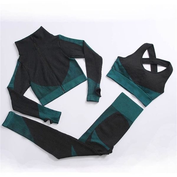 2/3 pcs yoga set seamless women sportswear yoga coat fitness clothing female sports suits workout running clothes 220330, Gray
2/3 pcs yoga set seamless women sportswear yoga coat fitness clothing female sports suits workout running clothes 220330, Gray