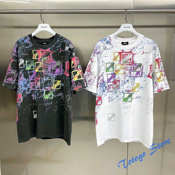 2022ss welldone summer new colorful square graffiti printing high street casual couple fashion black white we11done t-shirts, White;black
2022ss welldone summer new colorful square graffiti printing high street casual couple fashion black white we11done t-shirts, White;black