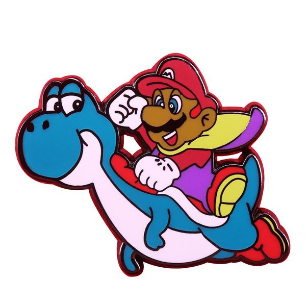 classic game dinosaur enamel pin cartoon plumber brooch pins accessories fans collect badge gift, Blue
classic game dinosaur enamel pin cartoon plumber brooch pins accessories fans collect badge gift, Blue