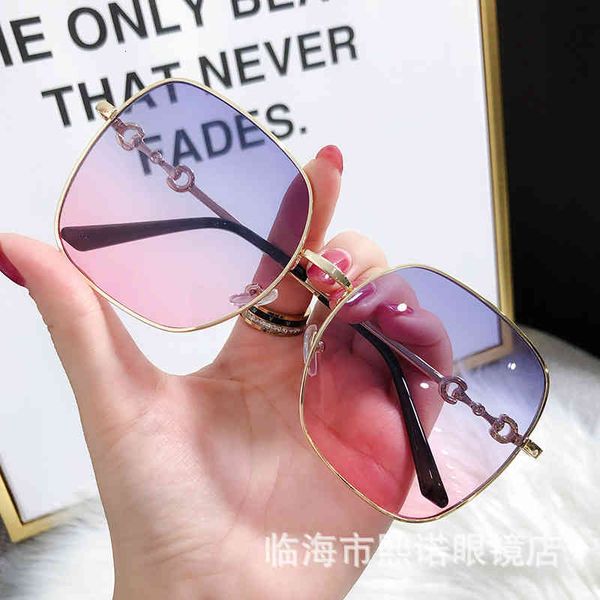 sunglasses personalized korean gradient color metal full frame glasses horse buckle fashion large box nbwh, White;black
sunglasses personalized korean gradient color metal full frame glasses horse buckle fashion large box nbwh, White;black