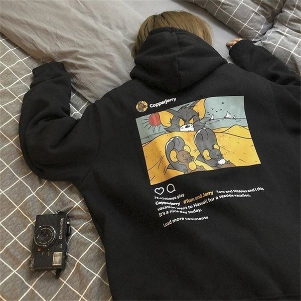 cartoon printed student autumn harajuku streetwear women loose cute hooded bf style hoodies girls kawaii casual y200915, Black
cartoon printed student autumn harajuku streetwear women loose cute hooded bf style hoodies girls kawaii casual y200915, Black