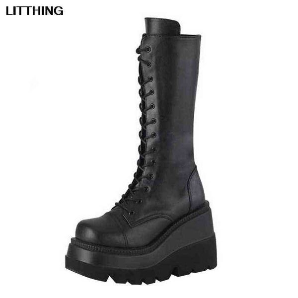 boots 2022 ladies fashion platform chunky heel wigs mid calf long women casual brand thick bottom winter shoes woman 220805, Black
boots 2022 ladies fashion platform chunky heel wigs mid calf long women casual brand thick bottom winter shoes woman 220805, Black