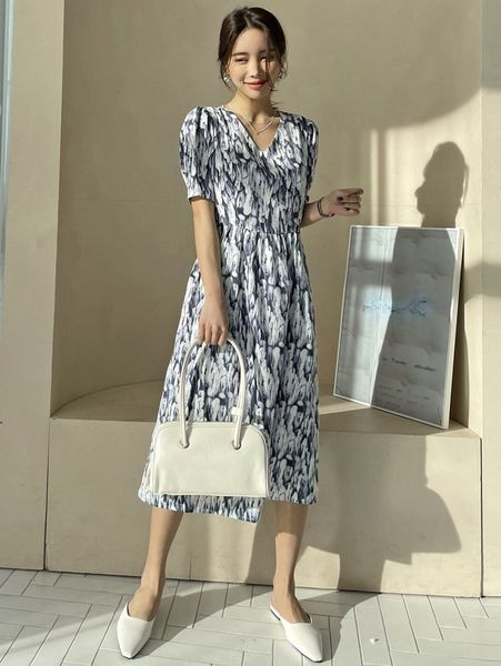 dazy allover print puff sleeve dress m2mb#, Black;gray
dazy allover print puff sleeve dress m2mb#, Black;gray