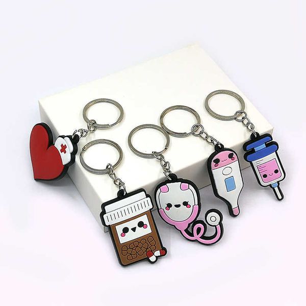 keychains 1pcs pvc medicine series rings mini cartoon thermometer syringe holder fit nurse women s decoration jewelry, Silver
keychains 1pcs pvc medicine series rings mini cartoon thermometer syringe holder fit nurse women s decoration jewelry, Silver