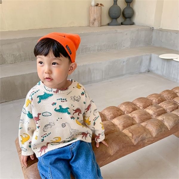 boys cartoon dinosaur printed knitted sweaters autumn winter girl casual long sleeve pullovers lj201128, Blue
boys cartoon dinosaur printed knitted sweaters autumn winter girl casual long sleeve pullovers lj201128, Blue