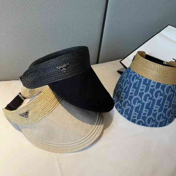 ball caps korean fashion brand letter empty hat women's versatile lafite roofless straw sun shading leisure summer pfq7, Blue;gray
ball caps korean fashion brand letter empty hat women's versatile lafite roofless straw sun shading leisure summer pfq7, Blue;gray