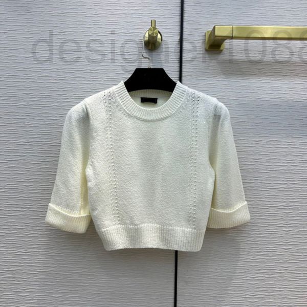 women's sweaters designer 2022 early spring open waist short t-shirt temperament simple middle sleeve closing wool clothes mc87, White;black
women's sweaters designer 2022 early spring open waist short t-shirt temperament simple middle sleeve closing wool clothes mc87, White;black