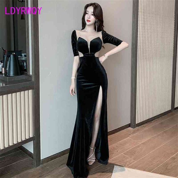 ldyrwqy transparent yarn lowcut deep v temperament fivepoint sleeve long gold velvet dress zippers office lady 210603, Black;gray
ldyrwqy transparent yarn lowcut deep v temperament fivepoint sleeve long gold velvet dress zippers office lady 210603, Black;gray