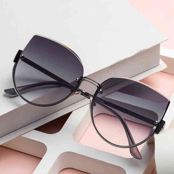 frame cat eye sunglasses women retro luxury designer cateye sun glasses big gradient female de sol, White;black
frame cat eye sunglasses women retro luxury designer cateye sun glasses big gradient female de sol, White;black