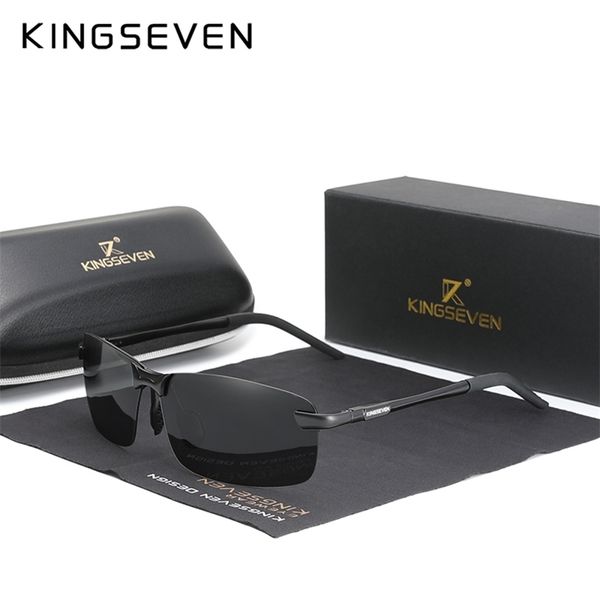 kingseven upgrade fashion men's aluminum sunglasses polarized rimless simple design driving sun glasses brand men uv400 220511, White;black
kingseven upgrade fashion men's aluminum sunglasses polarized rimless simple design driving sun glasses brand men uv400 220511, White;black