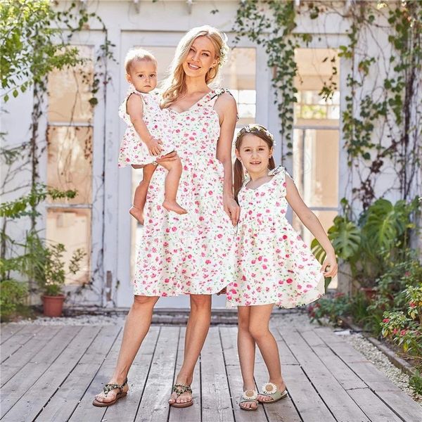 sleeveless mom baby kids dresses for family matching outfits 2022 summer mother daughter girls floral dress, Blue
sleeveless mom baby kids dresses for family matching outfits 2022 summer mother daughter girls floral dress, Blue