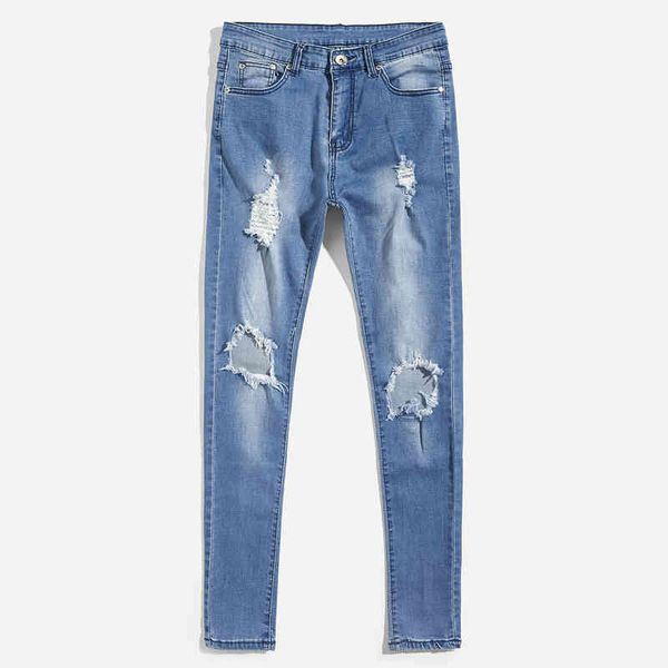 men's jeans men's jeans big hole slim micro elastic versatile trousers rufa, Blue
men's jeans men's jeans big hole slim micro elastic versatile trousers rufa, Blue