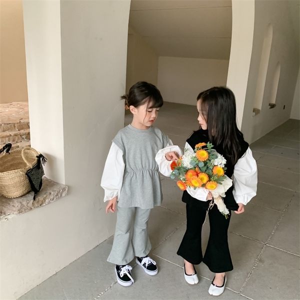 milancel spring kids clothes hoodie sets patchwork and pants 2pcs korean girls suit fashion children clothing 220326, White
milancel spring kids clothes hoodie sets patchwork and pants 2pcs korean girls suit fashion children clothing 220326, White